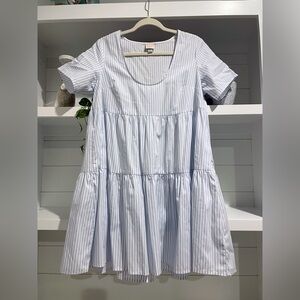 A New Day flutter short sleeve tiered dress